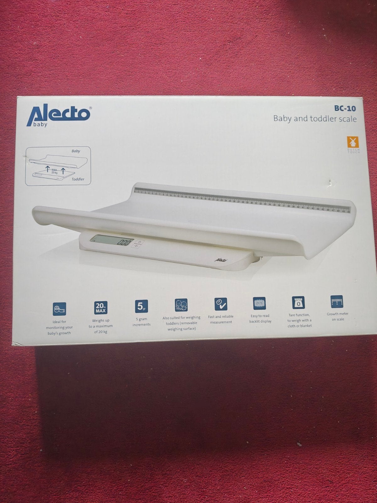 Alecto baby- peuter weegschaal, Ophalen