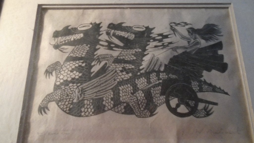 Houtgravure van Marcel Mutsaerts, Antiek en Kunst, Ophalen of Verzenden