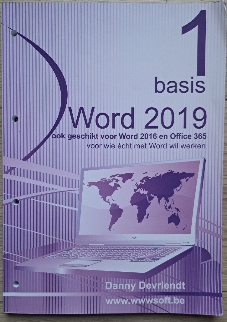 Word 2019 Basis 1 - Danny Devriendt, Boeken, Ophalen of Verzenden, Gelezen