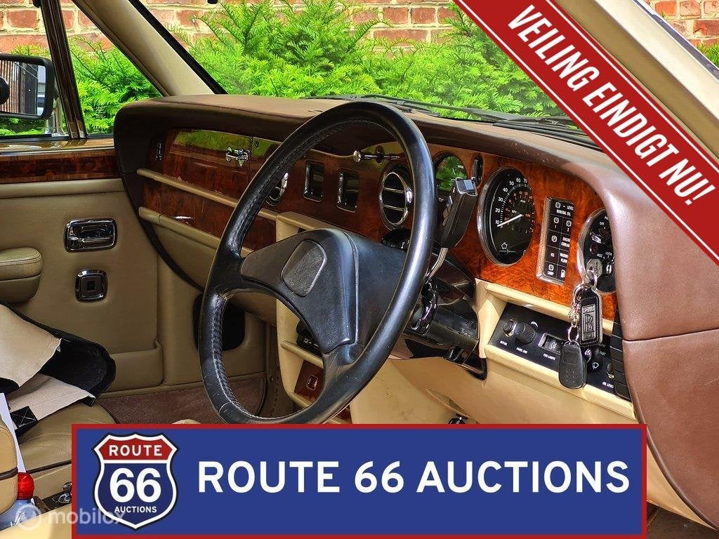Rolls-Royce Silver Spirit | 1986 | Route 66 Auctions, Zwart, Bedrijf, Handgeschakeld, Overige carrosserie
