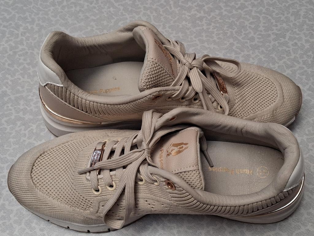 Schoenen, Beige, Gedragen, Hush Puppies, Wandelschoenen