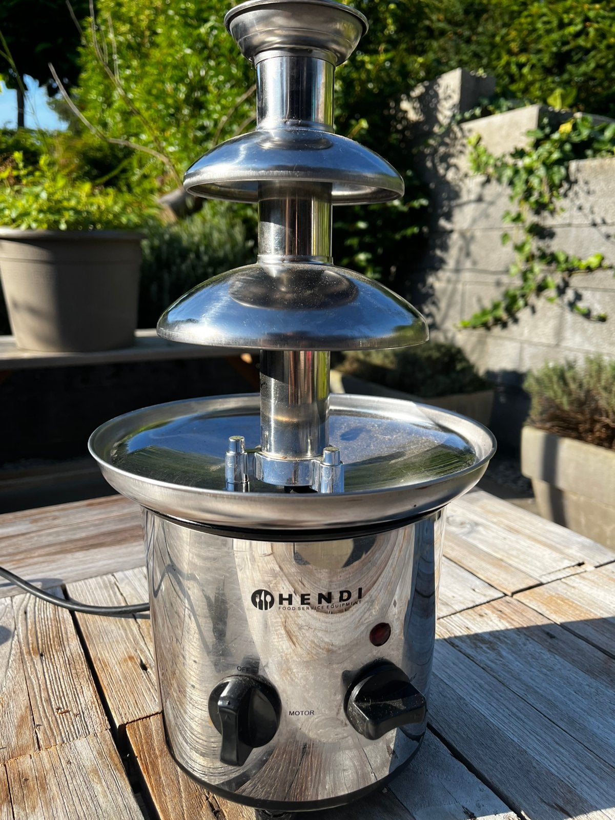 Hendi chocoladefontein – RVS, Ophalen