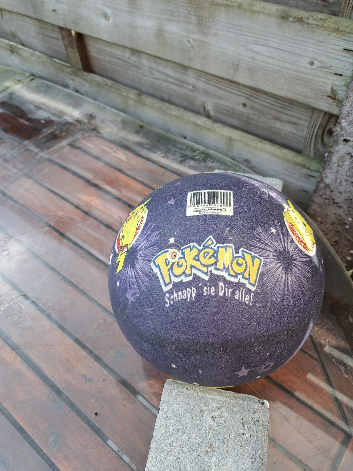 pokemon bal rubberen bal, Ophalen of Verzenden, Gebruikt