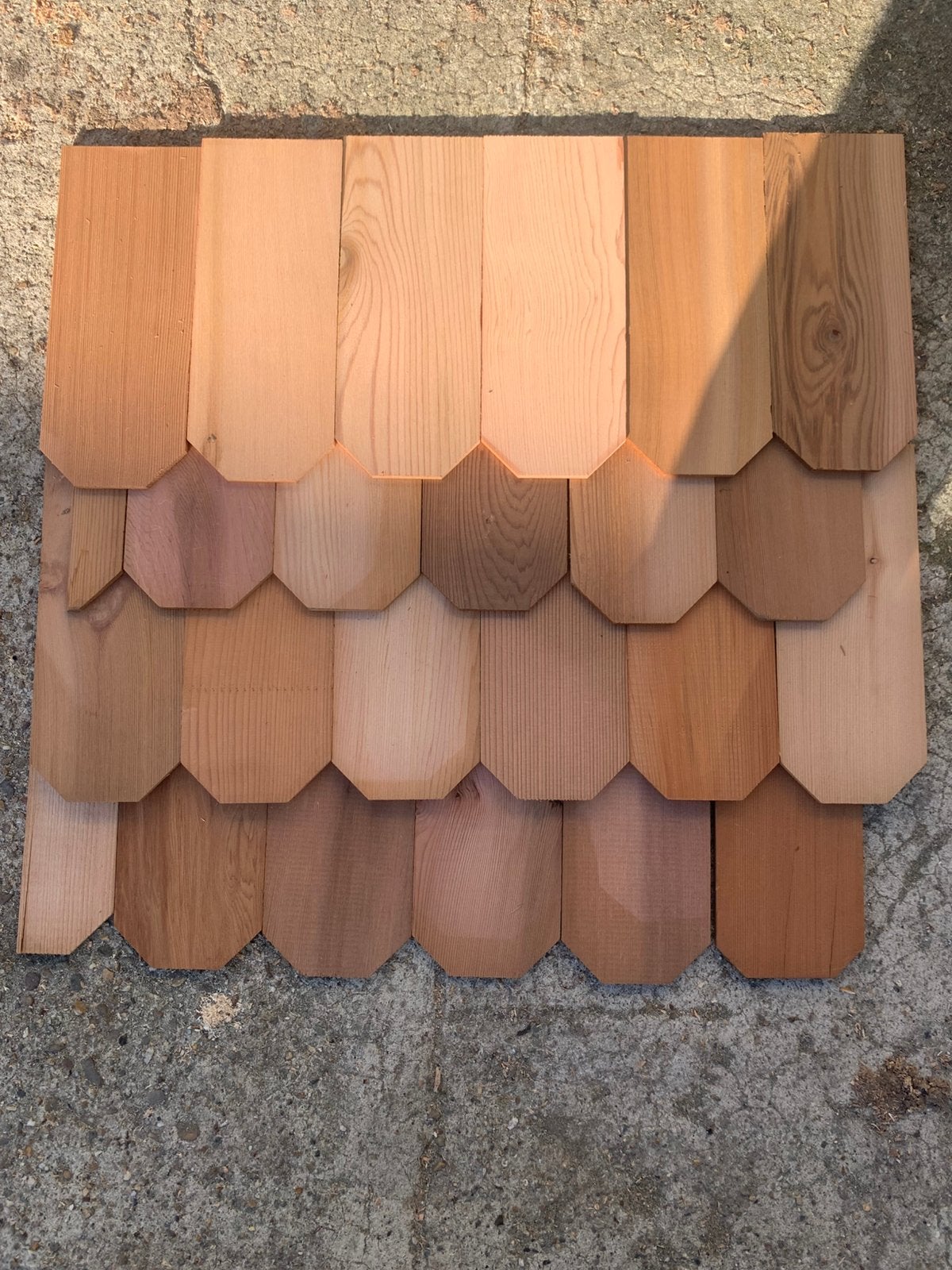 Tuiles en bois, toits simples en cèdre, Bricolage & Construction, Enlèvement, Comme neuf, 15 m² ou plus, Tuiles