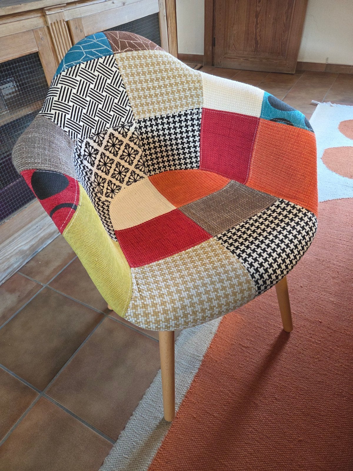 Meerkleurige set eetkamerstoelen van Norrwood, Huis en Inrichting, Stoelen, Ophalen, Hout, Scandinavisch design, Overige kleuren