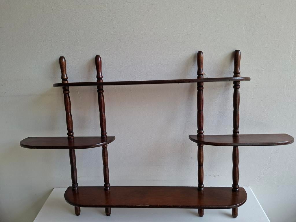 Vintage houten frans wandrek, Ophalen