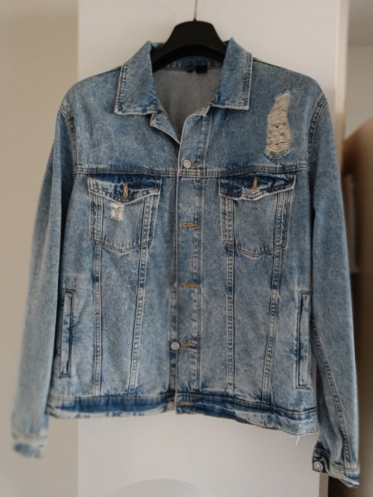 jeans vesten, Kleding | Heren, Ophalen, Zo goed als nieuw, Maat 52/54 (L)