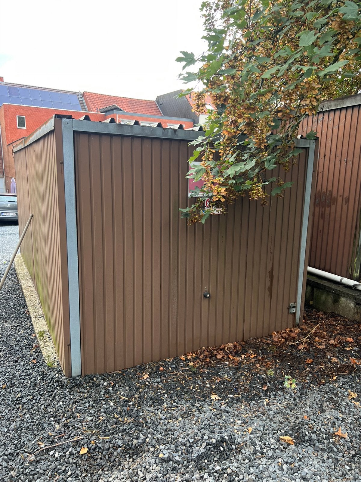 Metalen garage te Genk, Ophalen, Gebruikt, Metaal, Overige typen