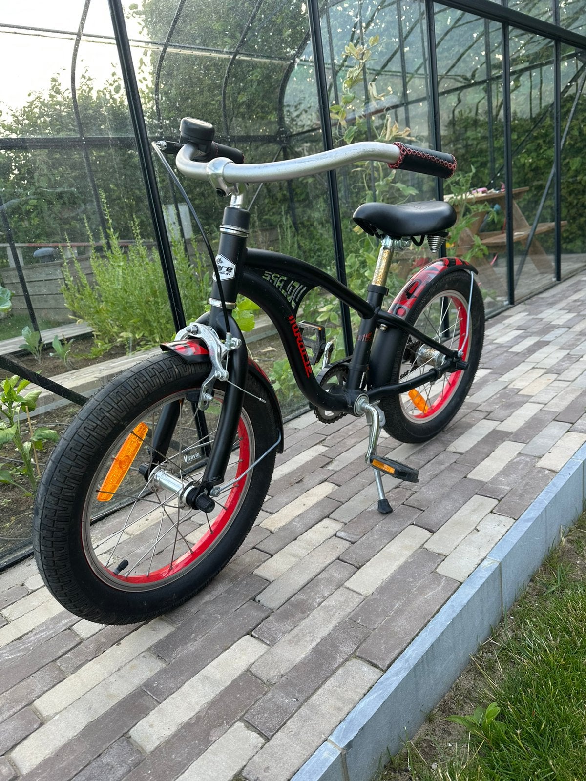 Jongensfiets 14 inch mat zwart, Enlèvement, Comme neuf