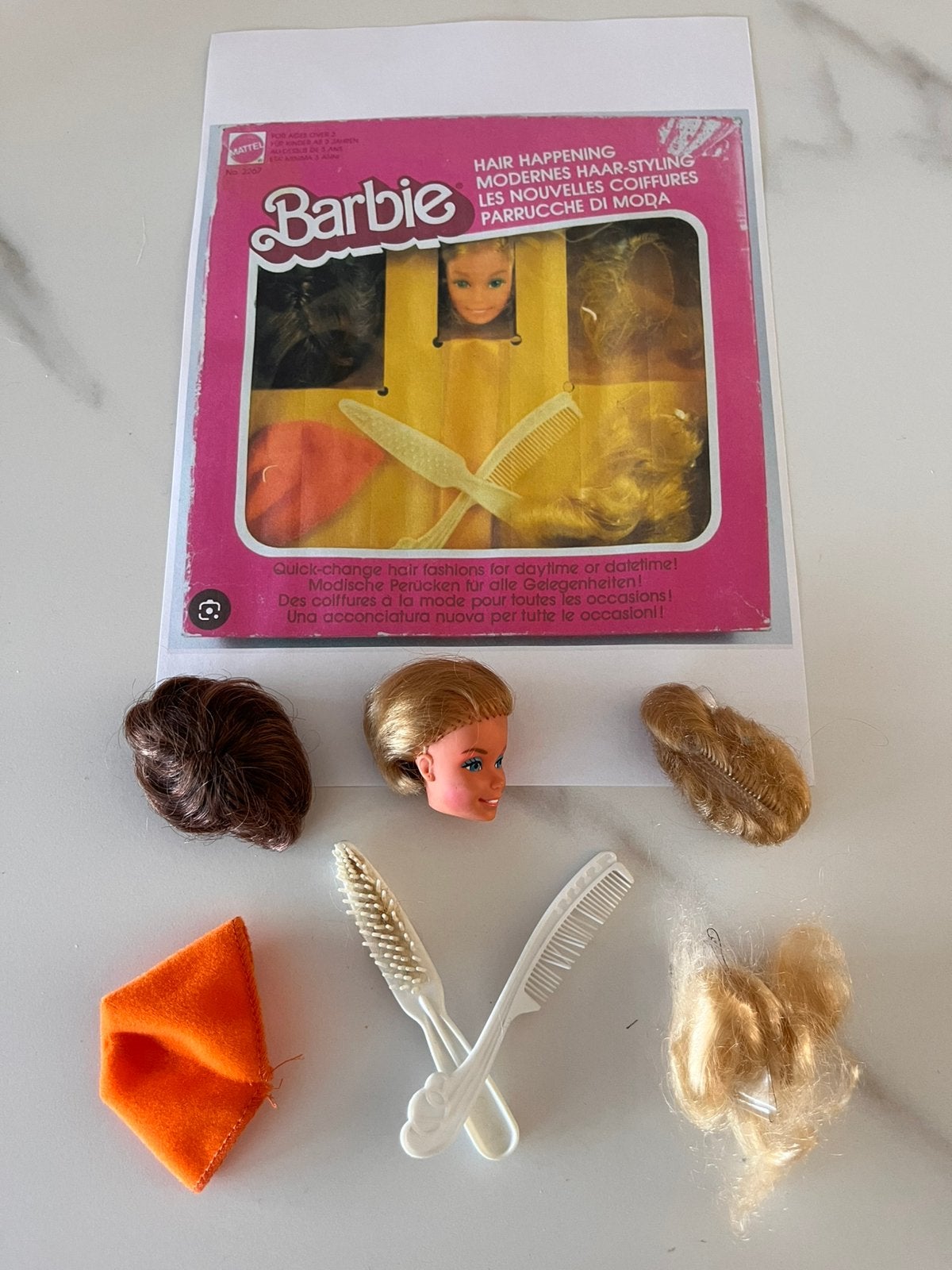 Barbie vintage zeldzaam Hair Happening 1978, Collections, Poupées, Enlèvement ou Envoi, Utilisé, Accessoires