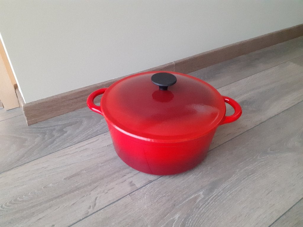 Poêle à frire vintage en fonte - 26 cm, Enlèvement ou Envoi, Utilisé, Poêle à frire ou Sauteuse, Plaque céramique