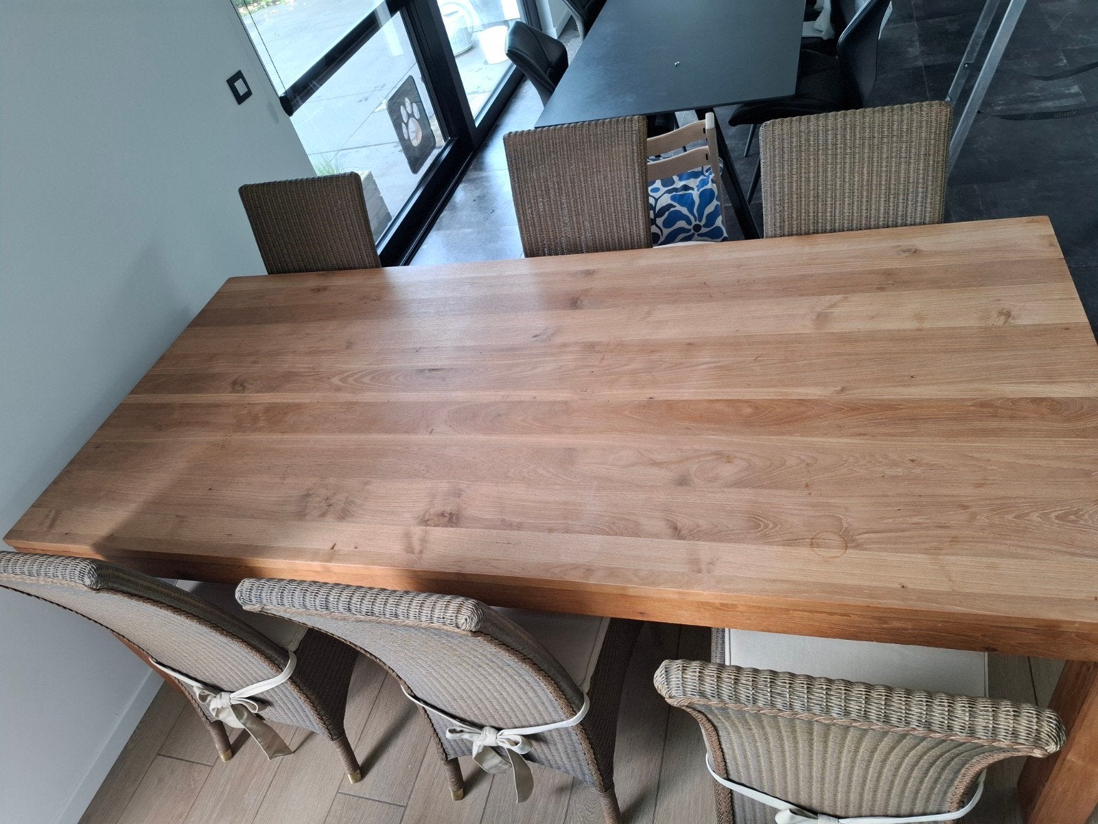 teak tafel eerste keuze plus 6 stoelen, Huis en Inrichting, Ophalen, Zo goed als nieuw, 4 tot 6 stoelen