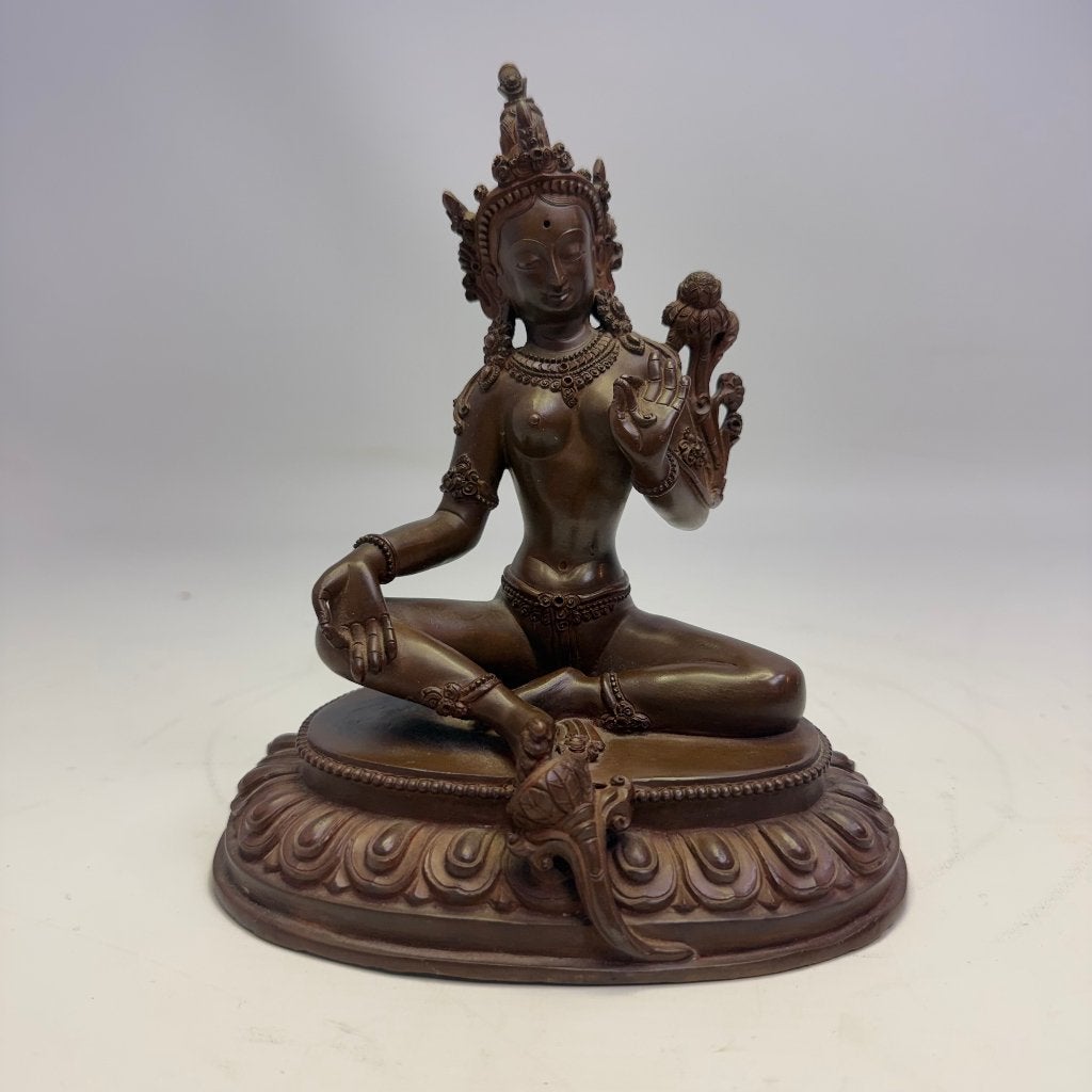 Antieke bronzen Boeddha Tara-sculptuur, Ophalen of Verzenden