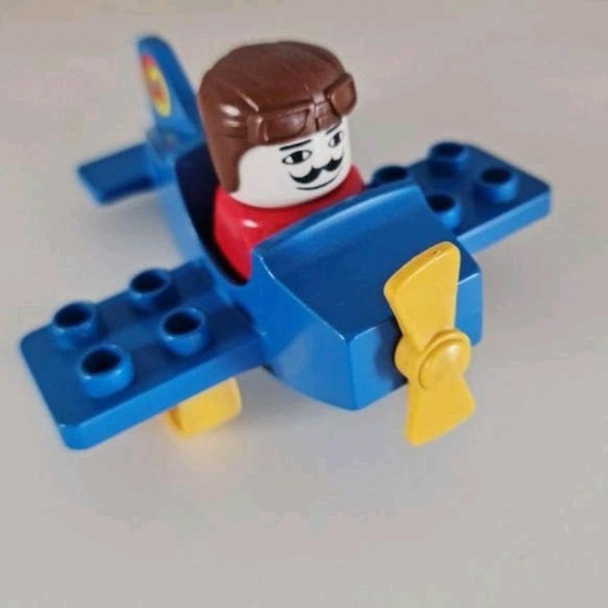 Vintage duplo set nr. 2622 : vliegtuig met piloot, Ophalen of Verzenden