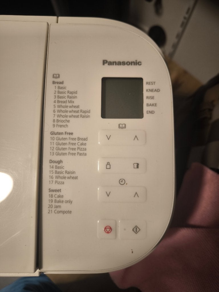 Panasonic Broodmachine, Elektronische apparatuur, Meer dan 10 programma's, 800 tot 1200 gram deeg, Zo goed als nieuw, Ophalen