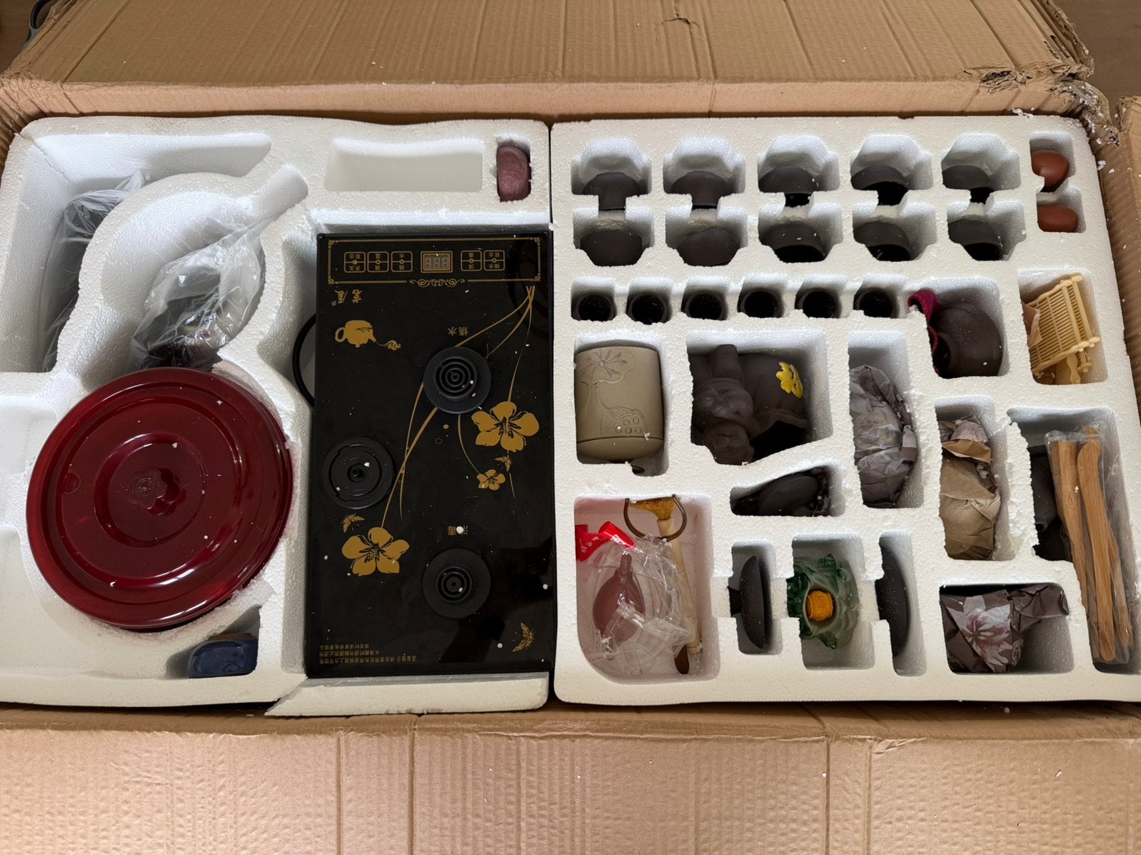 Nieuwe complete Chinese Kung Fu / Gongfu theeset met tafel, Ophalen, Overige merken, Keramiek, Nieuw