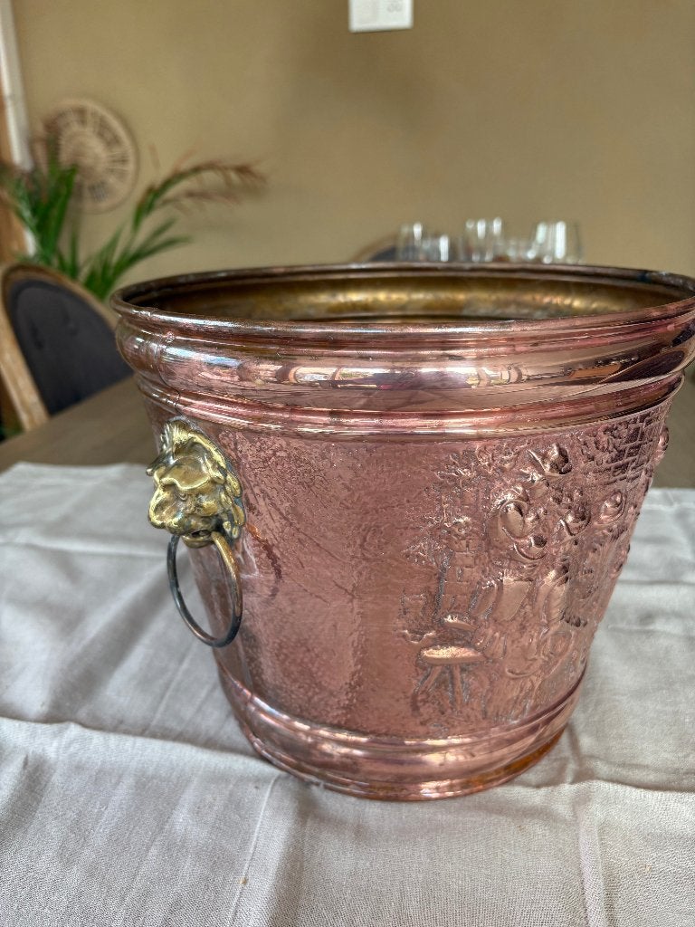 Rood koperen cache pot, Enlèvement ou Envoi, Cuivre