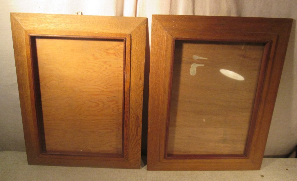 2 Leuke Houten Fotolijsten - 43x33 / 34x24, TV, Hi-fi & Vidéo, Photo | Cadres photo, Avec cordon de suspension, Enlèvement ou Envoi
