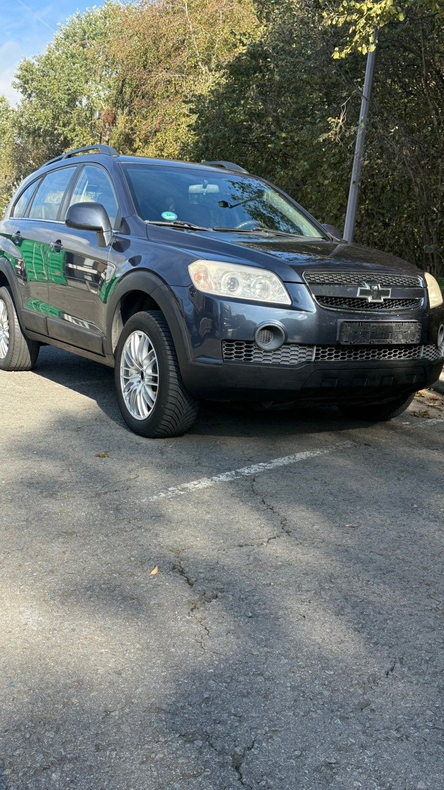 Chevrolet Captiva 2.4 Benzine – 7 Zitplaatsen – 241.000 km, Auto's, 100 kW, Euro 5, Blauw, 7 zetels