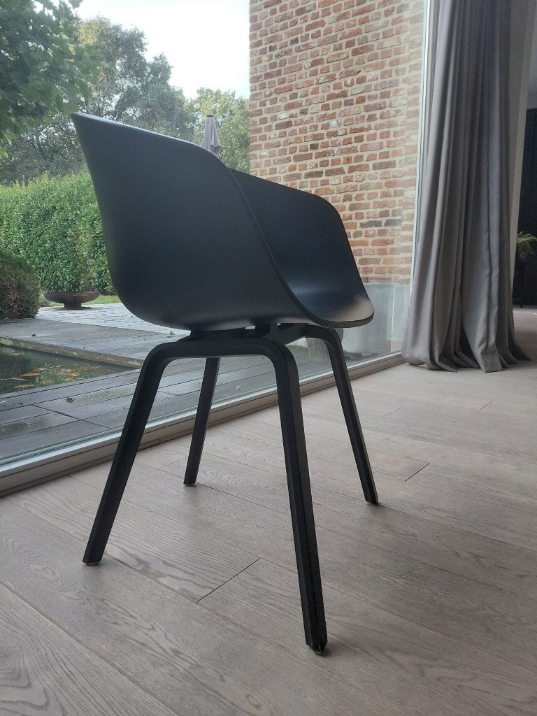 HAY About a Chair AAC22 Stoel - Black Oak - Black, Maison & Meubles, Bois, Design, Comme neuf, Enlèvement