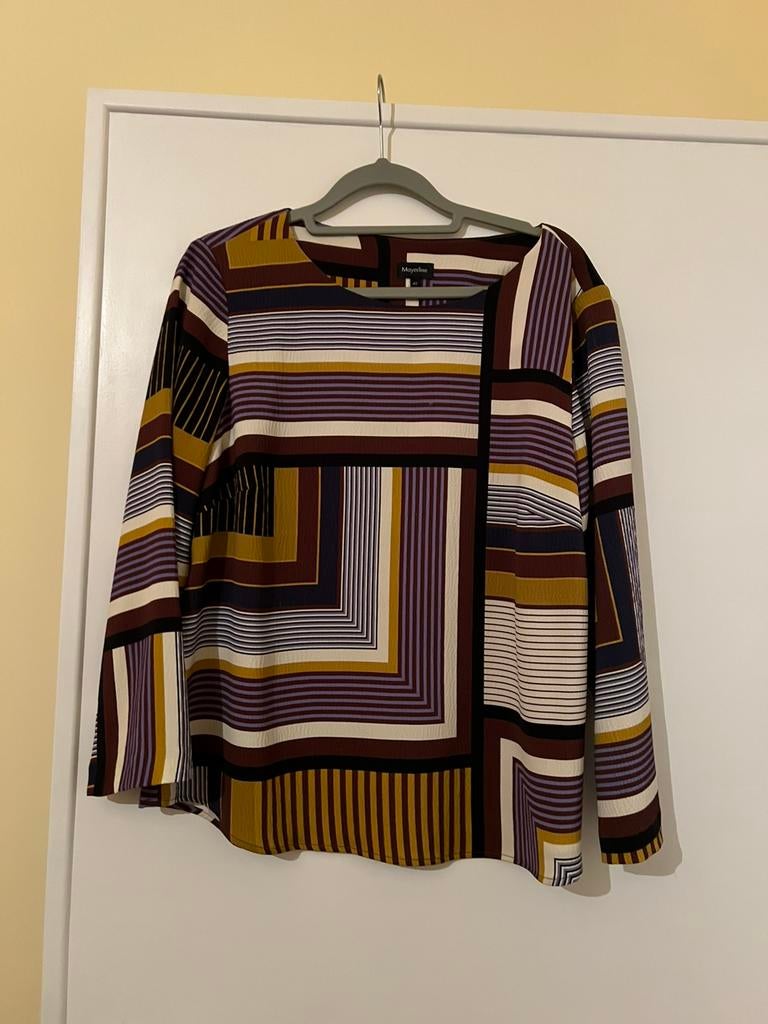 Blouse, Kleding | Dames, Paars, Maat 42/44 (L), Nieuw, Ophalen of Verzenden