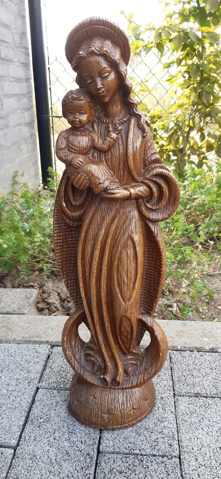 V3 Merlini maagd Maria met kind op de arm 51cm Madonna Jesus, Ophalen of Verzenden