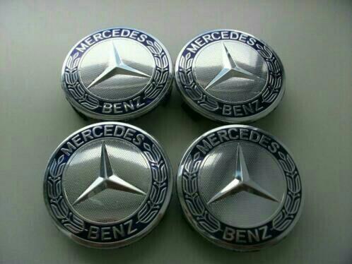 Capuchons de moyeu de roue Mercedes bleu foncé, bleu ou noir, Enlèvement ou Envoi, Neuf