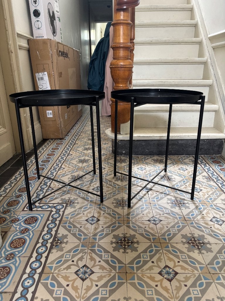 Gladom ikea salontafel x2, Huis en Inrichting, Ophalen, Overige materialen, Minder dan 50 cm, Rond