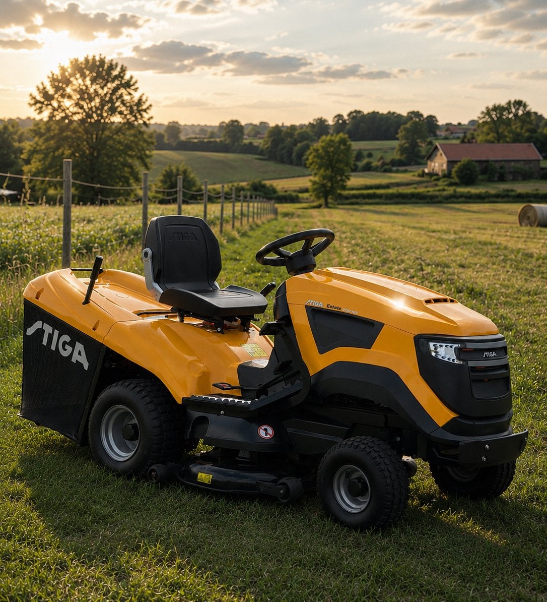 STIGA Estate 6102 HW | 22 PK | Slechts 22 Uur nieuw conditie, Tuin en Terras, Zitmaaiers, Zo goed als nieuw, 90 tot 120 cm, Elektrische starter