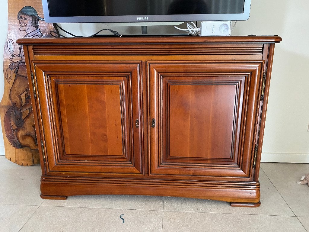 Leefruimte interieur TV-kast, Huis en Inrichting, Ophalen, Gebruikt, Kersenhout, Gelakt donker kerselaar