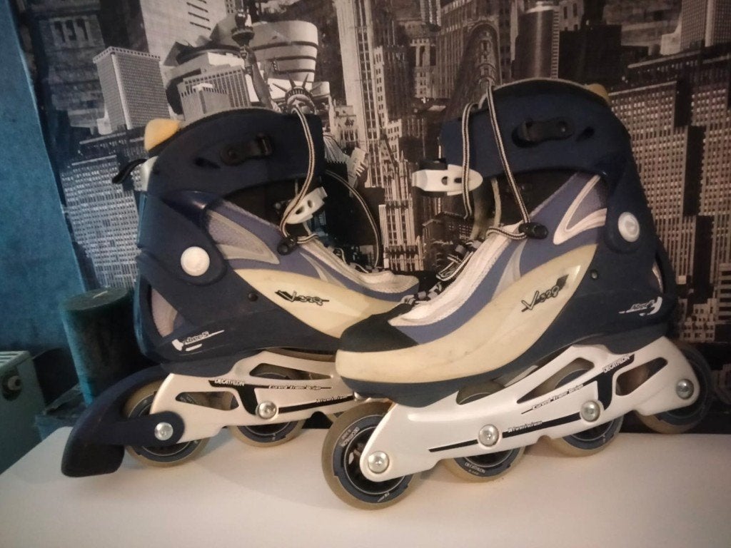 Rollers décathlon structure Alu Curved fram (taille 41), Sport en Fitness, Skeelers, Ophalen, Gebruikt, Dames, Inline skates 4 wielen