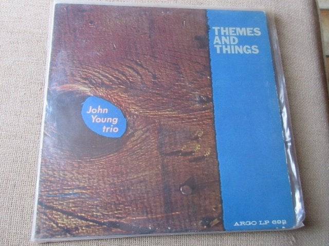 LP Original John Young trio Themes and things    Promo, 12 pouces, Pressage original, Enlèvement ou Envoi, Utilisé