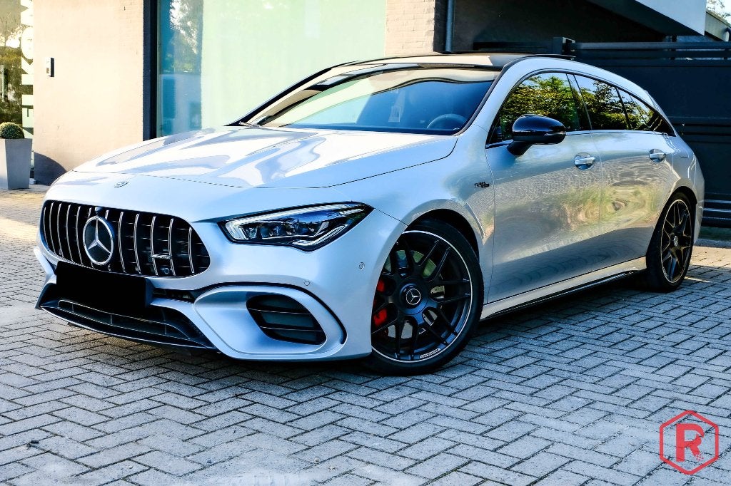 Mercedes-AMG CLA 45 S  Shooting Brake 4MATIC+ Pano Burmester, Autos, Cuir, Entreprise, Entretenue par le concessionnaire, Noir