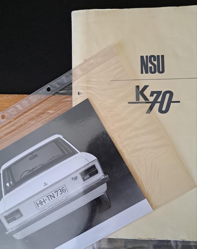 NSU K70 VW VOLKSWAGEN K70 NSU - Recherché - DOSSIER DE PRESS, Enlèvement ou Envoi