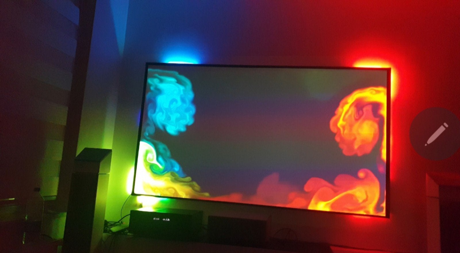 Projecteur 4K + AMBILIGHT+ÉCRAN DE PROJECTION 90" (215cm), Enlèvement, Utilisé, Ultra HD (4K), Viewsonic