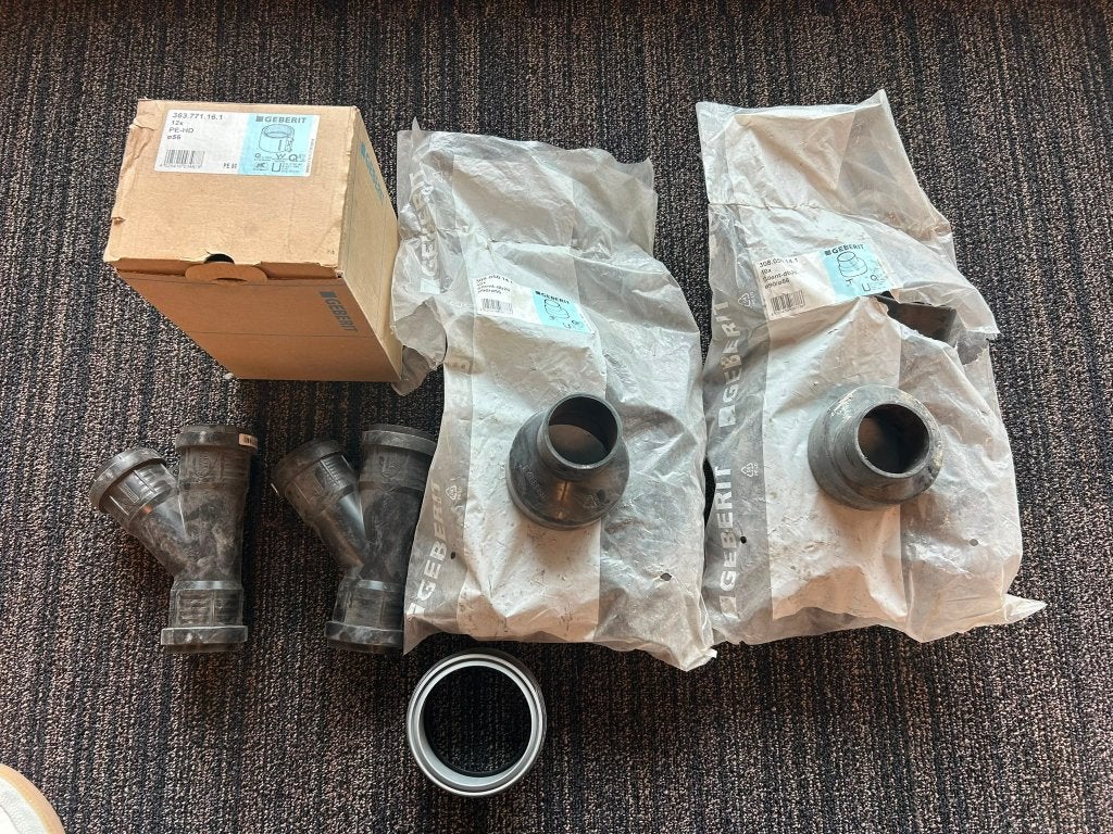 Geberit Silent_db20 onderdelen, Doe-het-zelf en Bouw, Ophalen, Zo goed als nieuw, PVC, Afvoer