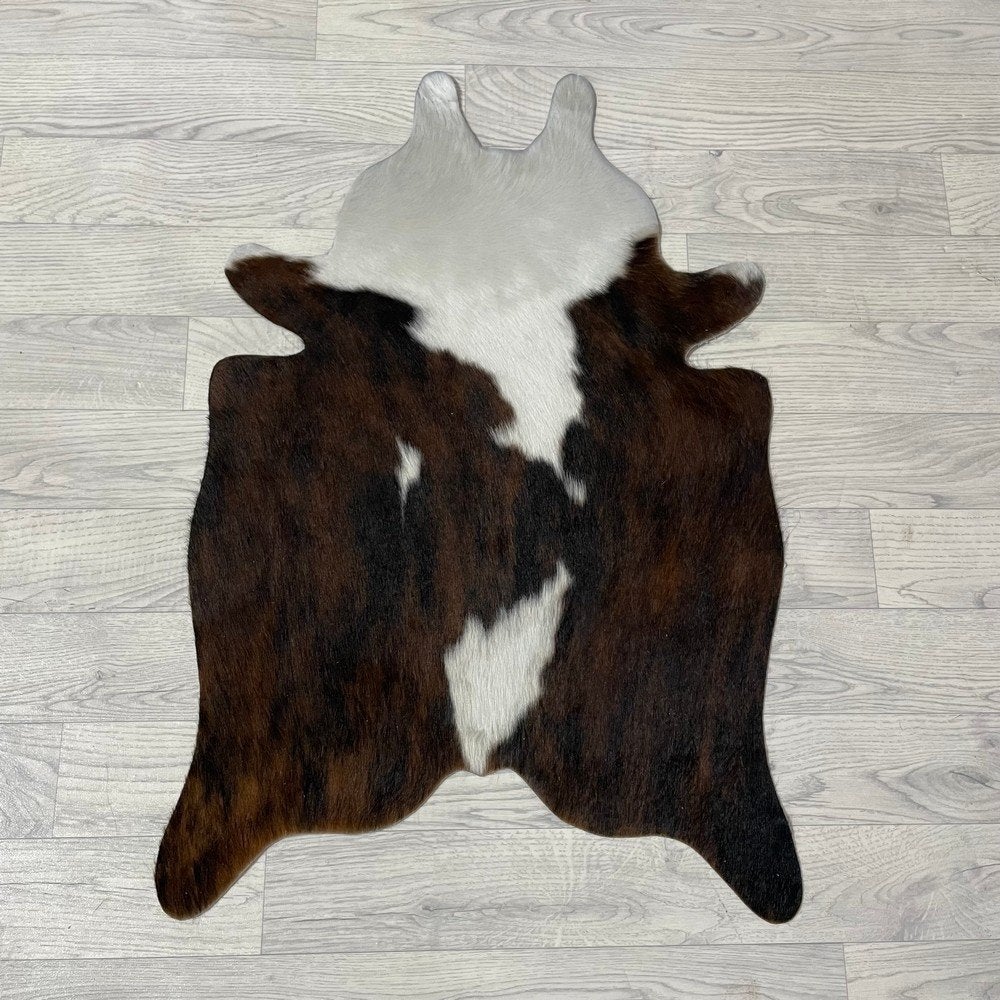 Mini koeienhuid bruin wit zwart 90x60cm #388 | Lederstore, Meerkleurig, Wandkleed, Nieuw, Ophalen of Verzenden