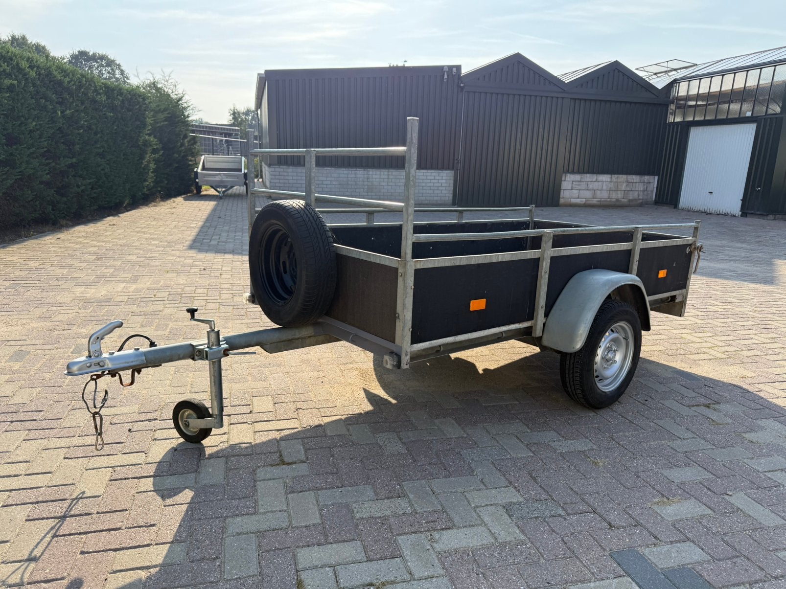 Enkelasser aanhangwagen gegalvaniseerd, Auto diversen, Ophalen, Zo goed als nieuw