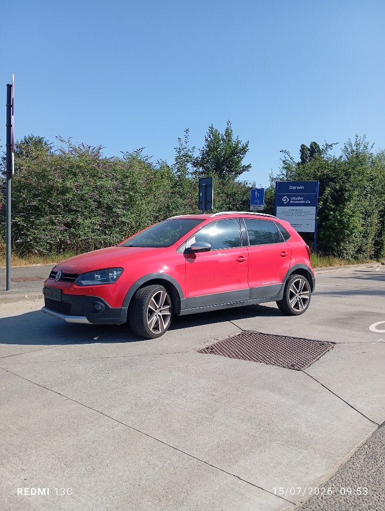 Volkswagen Polo Cross, 114.000km, 2013, 1.4 essence, Autos, Volkswagen, Rouge, Euro 5, Achat, Boîte manuelle