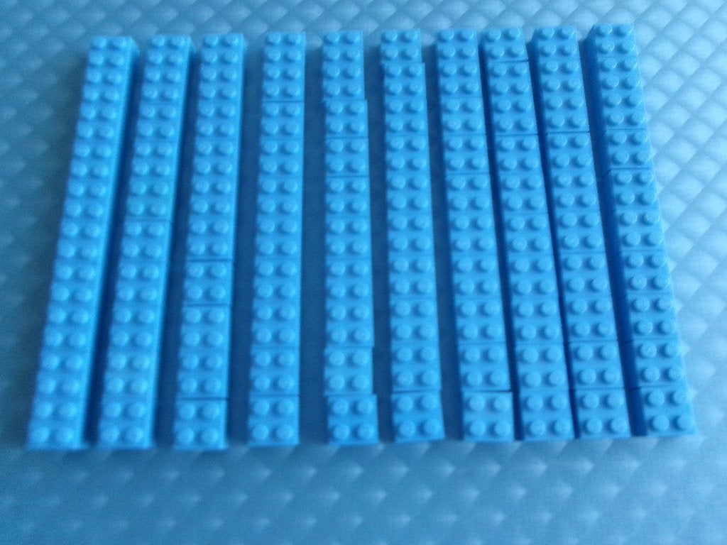 Z5 100 medium blauw Lego 2x2 stenen, Gebruikt, Lego, Ophalen of Verzenden, Losse stenen
