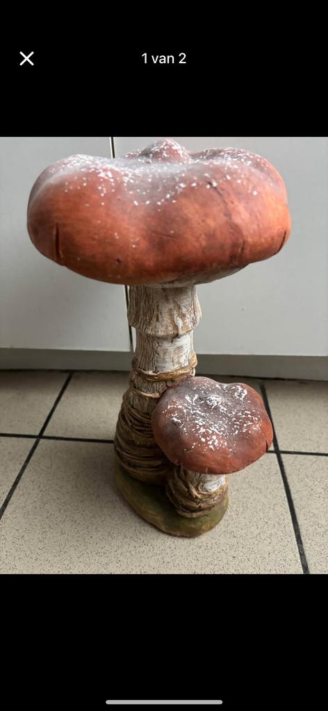 Paddestoel in steen, Ophalen, Gebruikt
