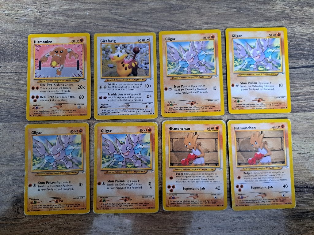 Pokémon Neo Destiny set (februari 2002), Ophalen of Verzenden, Zo goed als nieuw, Meerdere kaarten