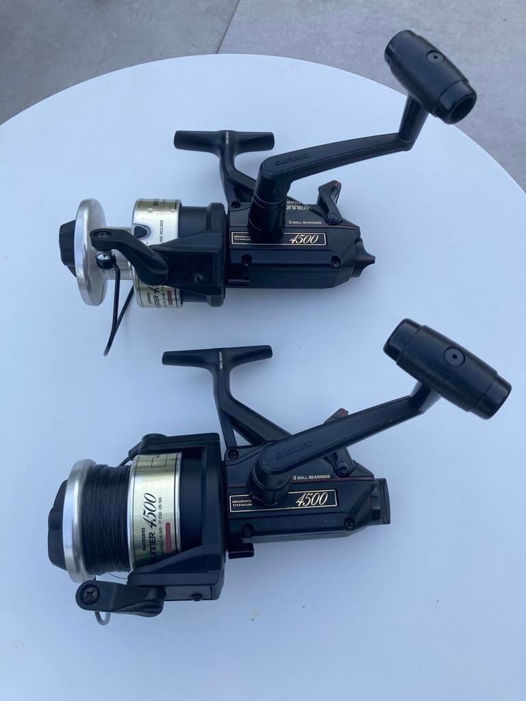 2x Shimano 4500 A baitrunner, Watersport en Boten, Ophalen, Zo goed als nieuw