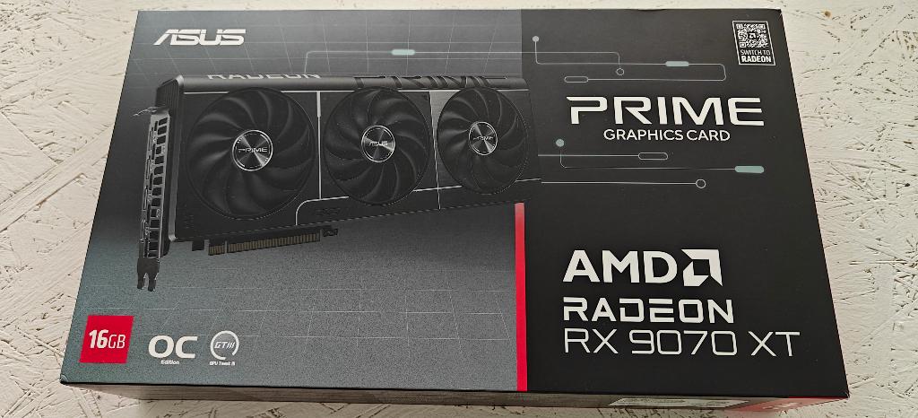 Asus Prime RX 9070 XT, Informatique & Logiciels, Cartes vidéo, Enlèvement, Utilisé