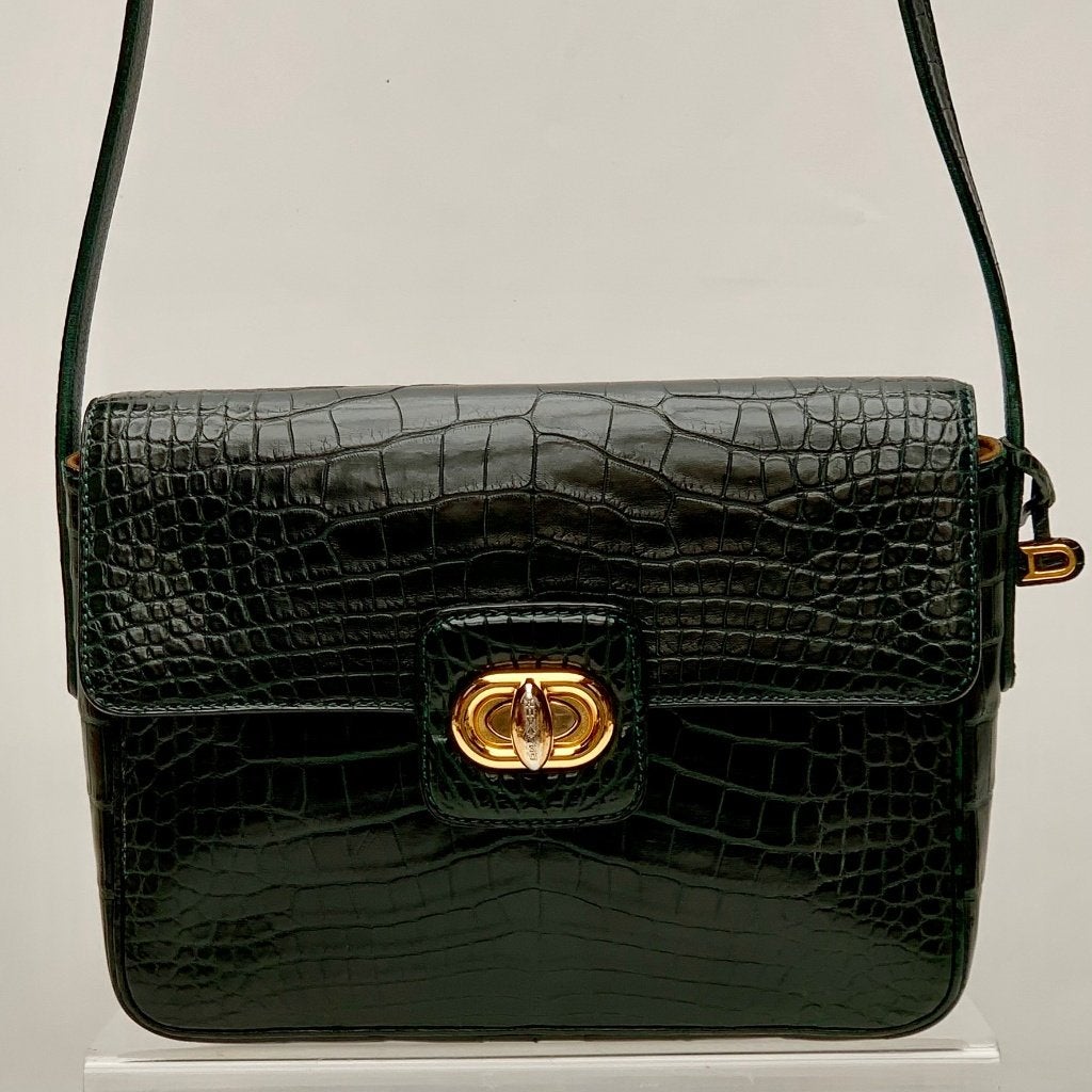 Handtas Delvaux in croco. Nog meer Delvaux en Louis Vuitton., Handtassen en Accessoires, Tassen | Damestassen, Ophalen of Verzenden
