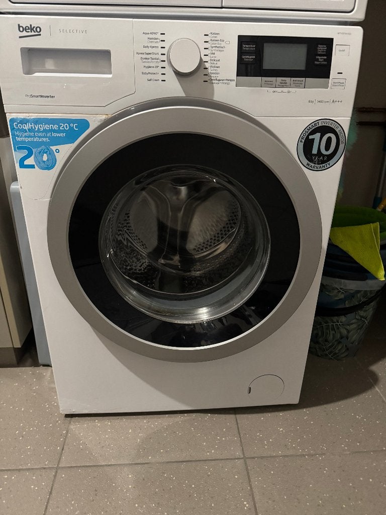 wasmachine Beko, Elektronische apparatuur, Ophalen, Gebruikt, Minder dan 85 cm, Energieklasse A of zuiniger