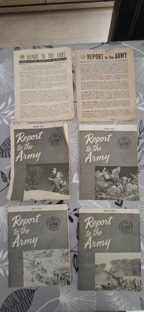 6 "Raport to the army 1951" COREE, Enlèvement ou Envoi