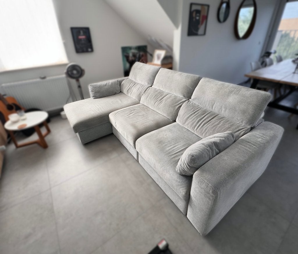 Canapé 3 places avec méridienne, Maison & Meubles, Canapés | Salons, Trois personnes, Banc d'angle, Enlèvement, Utilisé