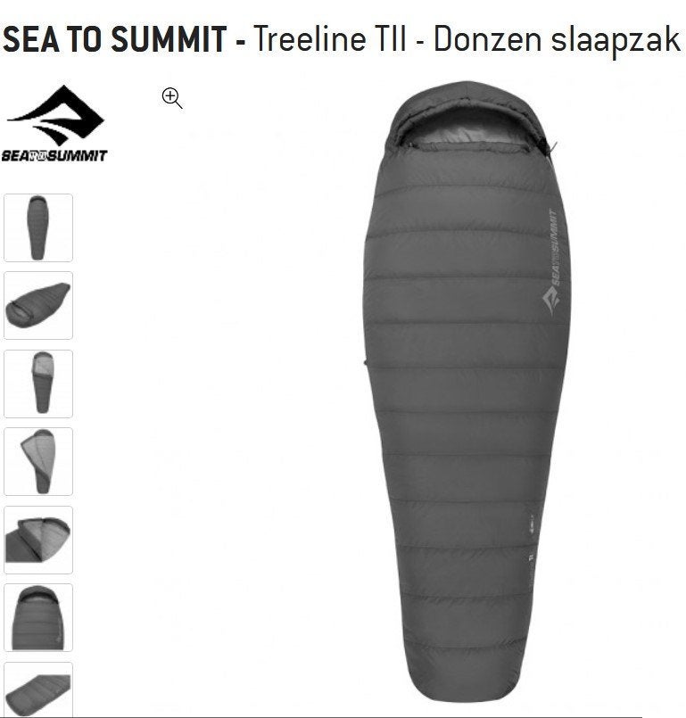 Slaapzak Sea to Summit Treeline TII, Sports & Fitness, Sports & Fitness Autre, Enlèvement, Neuf