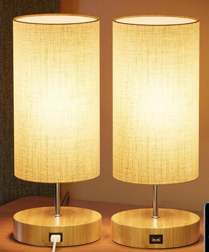 Lampes de chevet tactile et port usb, Maison & Meubles, Enlèvement, Comme neuf, Réglable